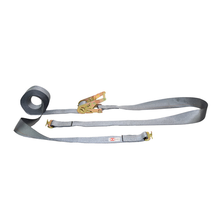 2" Short & Wide Handle Ratchet Strap w/ F Butterfly Track Fittings | 2,000 Lbs. Breaking Strength