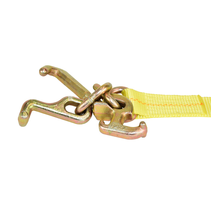 2" Heavy Duty Winch Strap w/ Cluster Hook RTJ | 10,000 Lbs. Breaking Strength