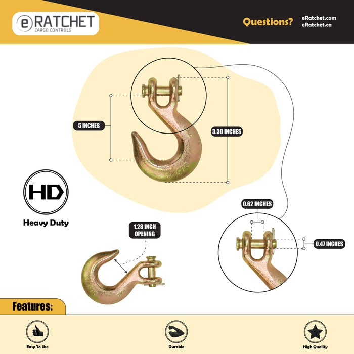 3/8" Clevis Slip Hook - Grade 70