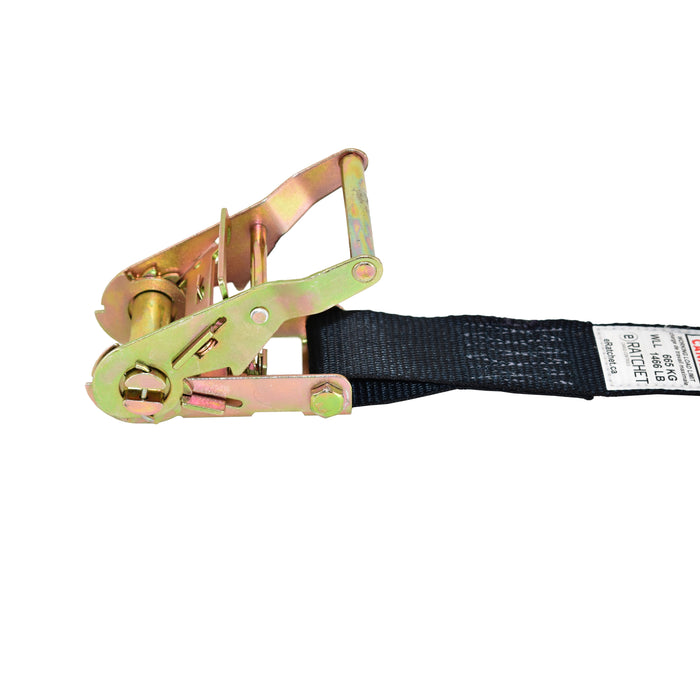 2" Endless Strap w/ Short & Wide Handle Ratchet | 4,400 Lbs. Breaking Strength