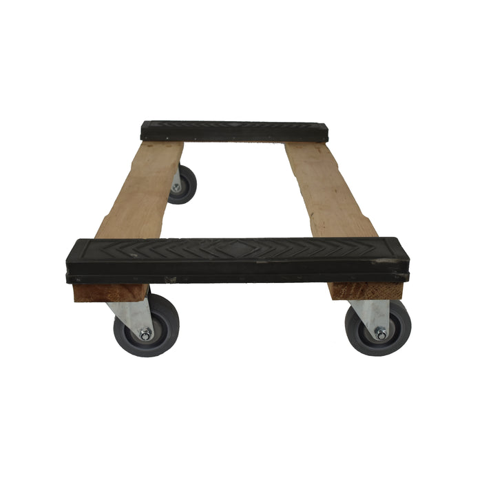 Rubber Cap Moving Dolly: 18" x 32" with 4" Wheels