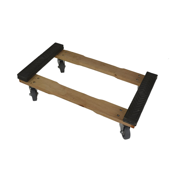 Rubber Cap Moving Dolly: 18" x 32" with 4" Wheels
